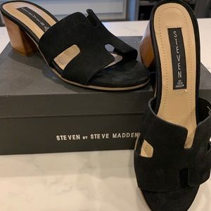 Steve Madden Black Eryk Sandal